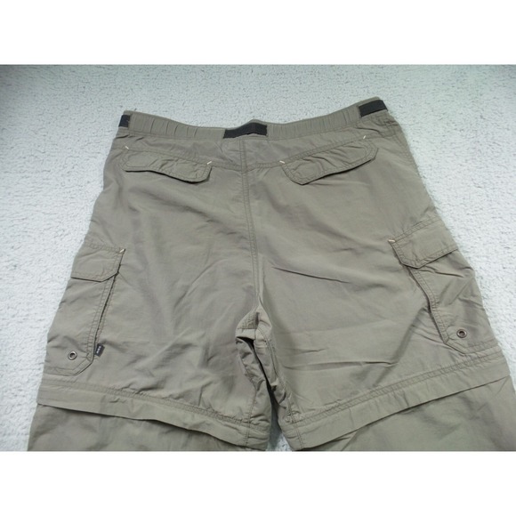 REI Pants Mens Size M 35 X 31 Green Convertible Cargo Belted Ankle Zip UPF 50+ - Picture 9 of 16